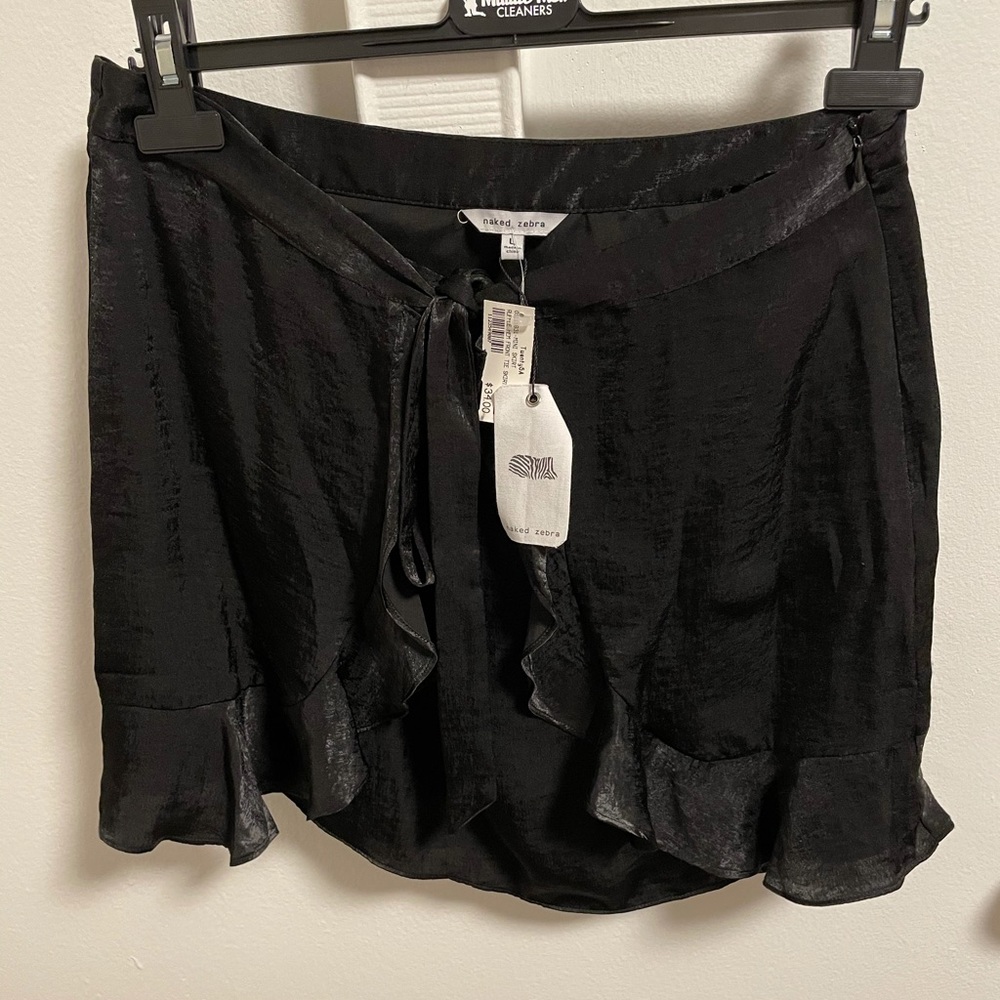 Ruffled Black Skirt